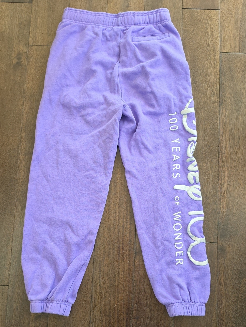 Disney 100th Anniversary Purple Joggers Sweatpants Mickey Mouse Embroidery XS - Picture 4 of 12